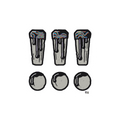 Black Crude sticker: three stone !!! with black crude drips, with a small TM