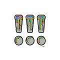 Green Seep sticker: three stone !!! with green oil drips, with a small TM