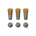 Amber Drip !!! sticker: three stone !!! with amber drips, with a small TM
