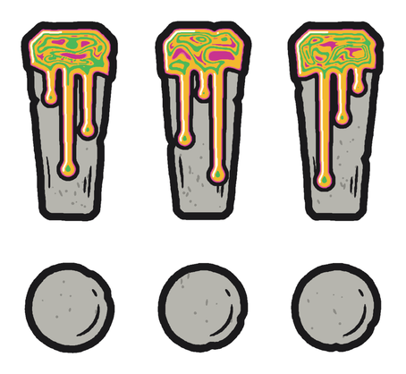ZoooAlll stone exclamation points sticker